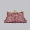 pochette en biscuits pour femme, diamants brillants, sac à main de soirée, mode