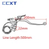 levier de frein d'embrayage 22mm, ensemble de poignée avec frein de stationnement pour 50cc 90cc 110cc 125cc 200cc 250cc 300cc atv quad 4 roues