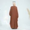 manches chauve souris abaya papillon brillant, (sans intérieur), caftan abaya pour femmes musulmanes, tenue hijabi, vêtements islamiques de dubaï, ramadan