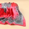 foulard hijab pour femme, imprimé à la mode, châle carré, Écharpes d'extérieur, hip hop, bandana de luxe, 90x90cm