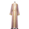robes maxi 2 pièces ensembles eid abayas musulmanes pour les femmes dubaï fête longue robe perles jalabiya maroc caftan ramadan robes