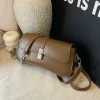sac messager chic en cuir pour dames, sac à main en option d'épaule pour femmes par marque de luxe populaire