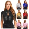 femmes paillettes frangées mode châles soirée cape paillettes scintillant gland châle pour fête déguisement ascot course accessoire