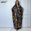 WINYI-Robe de soirée pour femmes musulmanes, kaftan kaftan, kaftan kaftan kaftan kaftan kuwai, robe de plage imprimée, abaya dubaï, robe de soirée de luxe