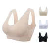 soutien gorge de sport respirant pour femmes, absorbant la sueur, coussinet antichoc, haut de sport, athlétisme, gymnastique, course à pied, fitness