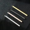 Pinces à cravate fines et élégantes pour femmes, couleur or lisse, Clips simples en métal, pinces à cravate pour vêtements pour femmes