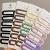 Épingle à cheveux BB couleur Morandi, 6 pièces, pinces latérales pour filles, femmes, enfants, dames, accessoires de cheveux