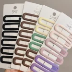 Épingle à cheveux BB couleur Morandi, 6 pièces, pinces latérales pour filles, femmes, enfants, dames, accessoires de cheveux