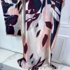 winyi ensemble abaya pour femmes musulmanes, robe africaine, dubaï, col ras du cou, imprimé, kaftan, robe maxi élégante, couvertures de plage