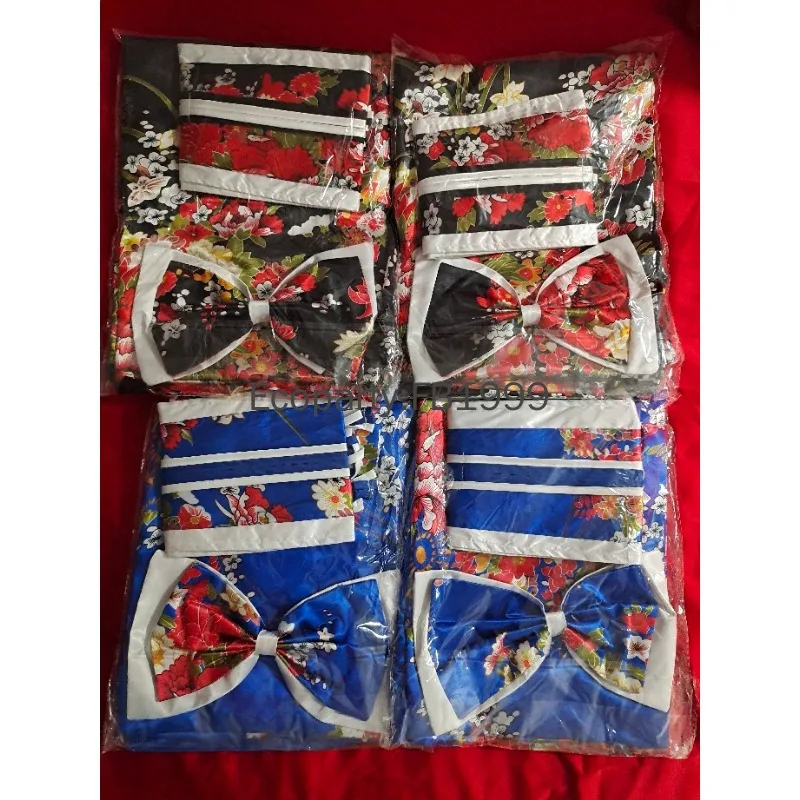 kimono yukata traditionnel japonais avec obi pour femmes, robe de soirée vintage, geisha, costume de cosplay pour spectacle sur scène