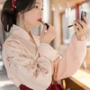 robe longue style japonais pour femmes, kimono cardigan, jupe pour filles, broderie florale, manches longues, yukata haori, cosplay oriental antique