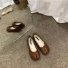 chaussures de style japonais tabi ninja pour femmes, chaussures plates en cuir confortables, mocassins fendus, mocassins en jean mary, chaussures de ballerine pour dames
