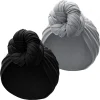 turban de tête extensible en jersey pour femme, Écharpe de sauna en tricot rond, cheveux urbains, bandeau solide, doux et long, respirant