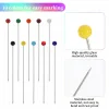 Épingles à coudre droites multicolores nacrées, 100/500 pièces, épingles à quilting à tête sphérique pour tissu couturière, bijoux artisanaux de bricolage