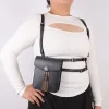 ceinture de taille pour femmes avec sac de taille rétro, adaptée au larp, ensemble de costumes de cosplay en simili cuir