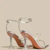2025 été nouvelles sandales femmes sexy mode talons hauts eau diamant transparent talon mince sandales mode chaussures pour femmes