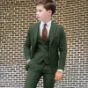 blazer slim fit beige trempé pour garçons, smoking de mariage, veste d'affaires formelle, glapants pour enfants, festival sur mesure, 3 pièces