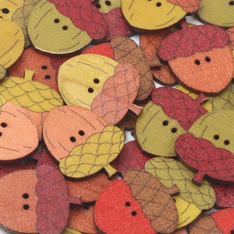 Boutons en bois de pomme de pin Vintage, 20 pièces, vêtements pour enfants, couture décorative, embellissement, accessoires de couture, fournitures de bricolage