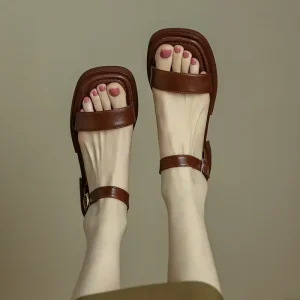 2025 été femmes sandales talons bas basique en cuir véritable bureau dames décontracté chaussures de plein air femme concis grande taille 35-42 2025 été femmes sandales talons bas basique en cuir véritable bureau dames décontracté chaussures de plein air femme concis grande taille 35-42