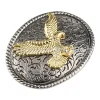 ceinture golden eagle avec motifs rétro, structure exquise, artisanat d'instituts