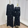 abaya hijab de luxe brodé pour femmes musulmanes, robe arabe modeste, vêtements de fête islamiques, mode turquie, ramadan, dubaï, 2025
