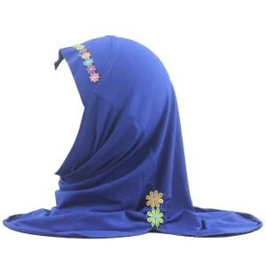Filles enfants musulman belle Hijab islamique arabe écharpe châles motif de fleur couleur unie Amira Hijab foulard prière chapeau bandeau