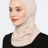 sport musulman intérieur hijab casquettes sous écharpe couvre chef femmes foulard islamique sous écharpe hijab écharpe chapeau casquette os bonnet