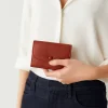 Porte-monnaie élégant en Grain litchi, pochette courte Ultra fine pour femmes, portefeuille court multifonction avec fermeture éclair, porte-cartes en cuir PU