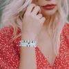 ensemble de bracelets de perles multicouches pour femmes, amour, tempérament, bijoux féminin, cadeau de mariage
