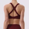 soutien gorge de sport respirant pour femmes, haut de fitness, soutien gorge de sport push up, coussinet fixe, sous vêtements de yoga, hauts de sport, gilet de course, vêtements de sport