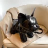 sac à main en cuir pu avec sangle réglable, sac à bandoulière pour hommes et femmes, sacoche en forme de bouledogue, sac à main pour shopping et voyage