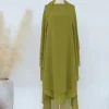longue Écharpe en mousseline de soie à 2 couches pour femme musulmane, hijab de prière, eid hijabs, sauna, châle, voile, djellaba, niqab, ramadan, 2024
