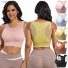 Soutien-gorge de sport push-up antichoc de grande taille, en maille respirante, séchage rapide, pour yoga et fitness