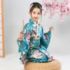 kimono japonais traditionnel imprimé floral pour enfants, robe kimono sakura pour enfants asiatiques, nouvelle élégance