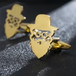 Boutons de manchette avec Portrait de prêtres juifs, en acier inoxydable, amulette de Religion pour hommes, bijoux de marié, boutons de personnalité, cadeaux de mariage