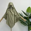 cape khimar avec bretelles niqab jazz crêpe triangle islamique femmes musulmanes en gros ramadan cravate dos prière hijab