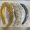 strass bandeaux femme cheveux accessoires mode large rembourré femmes bandeau fille mariée bal fête bandeau chapeaux