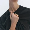 bague géométrique exagérée en or et argent pour femme, grande goutte d'eau, bijoux de luxe, punk vintage, nouvelle tendance, 2024