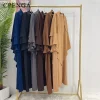 jilbab robe de prière pour femme musulmane, vêtements de ramadan islam, ensemble 2 pièces, abaya de dubaï, tiens imar, hijab long, vêtements uni