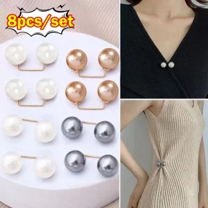 Épingles de sûreté en perles antidérapantes, pour vêtements, fixation de la taille, décolleté réglable, écharpe, accessoires de couture à la mode, bricolage, 3/6/8 pièces