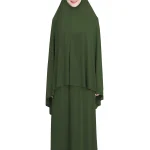 Abaya-Ensemble de Vêtement de Prière Musulmane pour Femme, Robe Hijab Formelle, Vêtements Islamiques, Dubaï, Turquie, Namaz, Ensembles Musulmans Longs, 208.ken