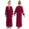 robe maxi de prière à manches longues pour filles de 6 à 16 ans, musulmane du moyen orient, ramadan eid, abaya, pour fête à thème d'halloween, mascarade, cosplay
