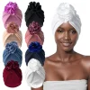 Femmes Turban chapeau musulman Hijab Bonnet indien casquette tête enveloppement grande fleur élastique bandes de cheveux chapeau Bonnet dames filles cheveux accessoires