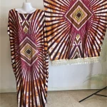 Abayas musulmanes pour femmes, ensembles de vêtements de prière imprimés en coton, Robe africaine ample avec grande écharpe Shwal, nouvelle collection 2025