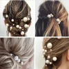 Épingles à cheveux en perles de mariage pour femmes, 18 pièces, accessoires de cheveux de mariée, pinces à cheveux à la mode pour femmes, plusieurs bijoux de cheveux de mariage