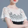 simple mince évider crochet châle cape cape dentelle écharpe enveloppes vêtements décoration tricoté foulards printemps