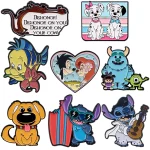 Épingles à bijoux mignonnes pour sacs à dos, broches en métal et émail, Badges de dessin animé, accessoires de bijoux à la mode, cadeaux