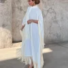 caftan eid robe de soirée longue pour femmes musulmanes, élégante, pour ramadan, dubaï, abaya, turquie, islam, 2023