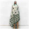 Écharpe musulmane hijab pour femmes africaines, tissu 100% coton de haute qualité, fil de coton rayonne, écharpe brodée, style excellent de dubaï