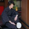 hekoobi kimono traditionnel japonais samouraï pour homme, robe longue d'Été en coton, tenue de bain de style japonais, disponible en noir et bleu marine